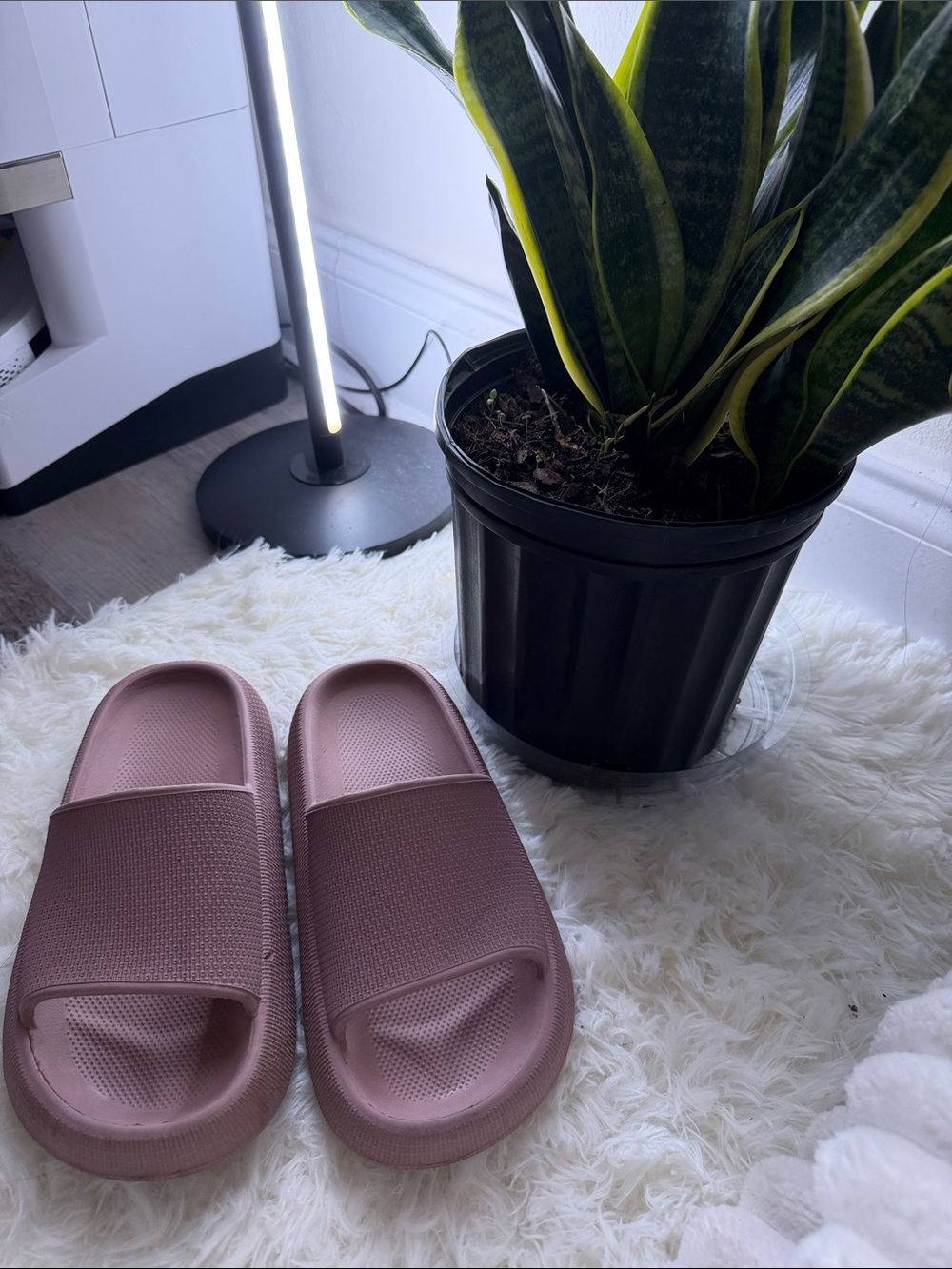 SHEIN Dusty Mauve Slide Sandals